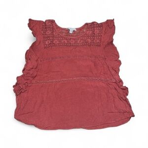 American Eagle Crinkle Gauze Short Sleeve Top- Size Medium